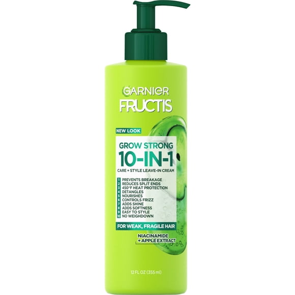 Crema Garnier Fructis Grow Strong 10 en 1 Leave In 355 ml