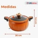 thumbnail image 5 of Olla De Micro Presión De Calabaza Antiadherente 7 Litros Color Naranja, 5 of 11