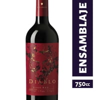 Vino Tinto Diablo Dark Red Ensamblaje Botella