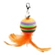 thumbnail image 1 of Juguetes Interactivos Para Gatos Cat Teaser Catcher Varita De Plumas Bola De Juguete Naranja 13 Cm, 1 of 5
