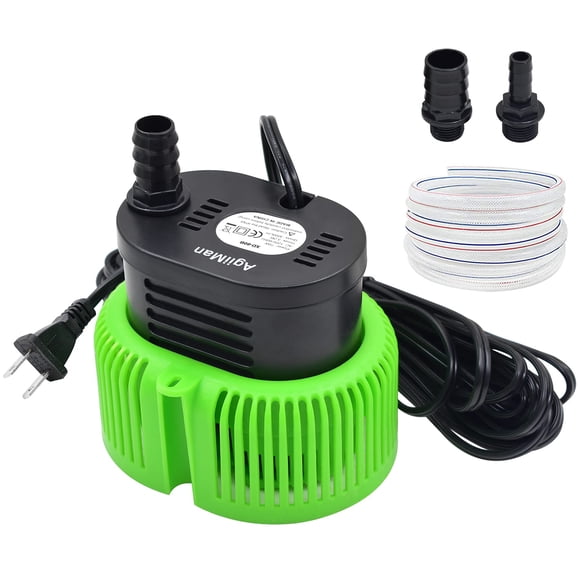 Bomba sumergible para piscina AgiiMan de 850 GPH con manguera y cable