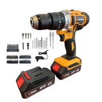 Lernen - Taladro Inalámbrico Percutor Pro + 2 Baterías 13 Mm