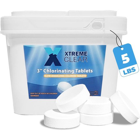 Xtremepowerus - Tabletas De Cloro Para Piscinas Xtremeclear 3, 4,5 Kg, 99% Puras
