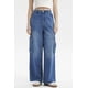 thumbnail image 1 of Jeans Mujer Calce Recto Cargo Corte Diagonal Azul, 1 of 4