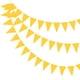 thumbnail image 1 of Banderines de Triángulo de Tela de Fieltro Uxcell, Guirnalda de Banderas para Decoraciones de Fiesta Amarillo, 1 of 7