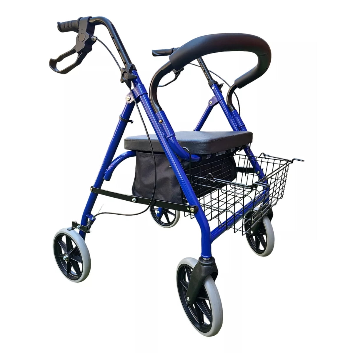 Genérico - Andador Burrito Ortopedico 4 Ruedas Con Bolso Y Canasto 3004b
