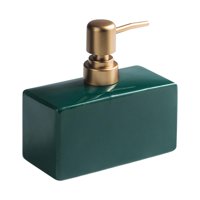 Magideal - De Jabón De Manos De Cerámica, Botella Dispensadora De Jabón Líquido De 400 Ml, De Loción Recargable, Para Baño De Cocina , Verde