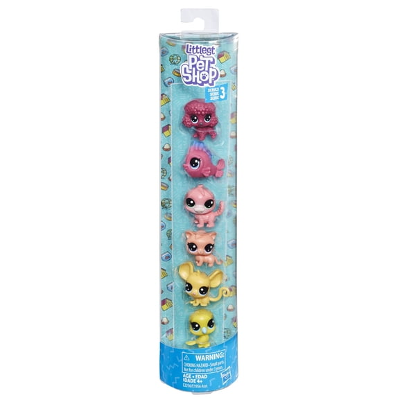 Pack de 6 Figuras de Juguete Littlest Pet Shop Serie 3