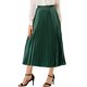 thumbnail image 1 of Falda de Mujer NOMADIC NOOK Cintura Elástica Metálica Midi Plisada para Fiesta 2XL Verde Oscuro, 1 of 7