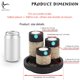 thumbnail image 4 of Juego de 3 portavelas IYARA CRAFT de madera con bandeja, 4 of 9