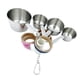 thumbnail image 4 of Jaulas de loros y pájaros extraíbles, juguetes para bagel, 4 tazas de material acero inoxidable, anillos de cartón, jaula para pájaros, juguetes para mascotas, 4 of 5
