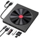 thumbnail image 1 of Unidad externa de CD/DVD para laptop, reproductor DVD slim 6 en 1 USB 3.0, grabadora de CD ROM, unidad de disco externa, compatible con computadoras de escritorio, 1 of 7