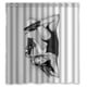 thumbnail image 1 of Cortina de ducha Beyoncé, juego de cortina de baño con ganchos, tamaño 60 x 72 pulgadas, 1 of 3