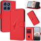 thumbnail image 1 of Funda Cartera Fibra de Carbono para Motorola Edge 60 Fusion 5G con Soporte y Cierre Magnético Rojo, 1 of 6