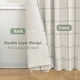 thumbnail image 2 of Cortinas DriftAway 100% opacas de lino a cuadros para ventanas, 2 unidades, 2 of 9