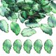 thumbnail image 1 of 30 Piezas de Cuentas de Hojas de Cristal Translúcidas de Vidrio Checo para Espaciadores en la Fabricación de Joyas, Oro Verde Oscuro, 1 of 7