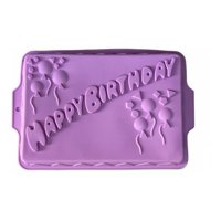 Genérico - Molde De Silicona Moldes Silicona Molde Happy Birthday