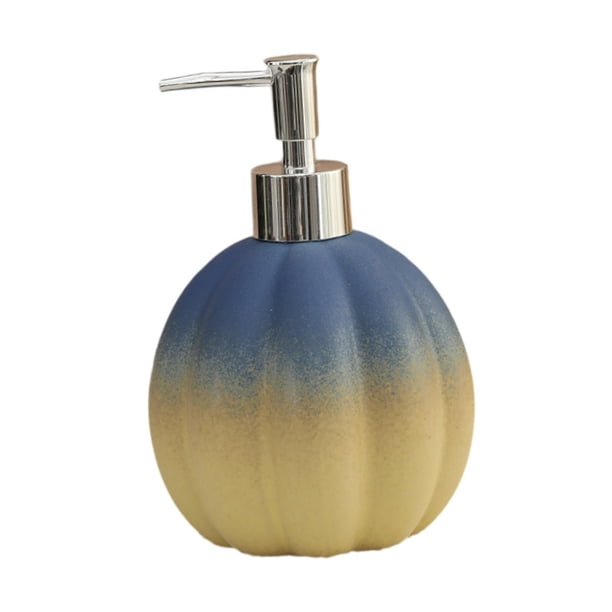 Dispensador De Jabón Con Forma De Calabaza De Halloween, Botella Con Bomba De Líquido Para Uso Diario En Dormitorios, Color Azul Y Amarillo