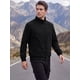 thumbnail image 4 of INSPIRE CHIC Chaqueta Bomber de Pana para Hombre con Forro, Cremallera, Chaqueta Camionera, Abrigo de Invierno, Talla S, Negro, 4 of 5