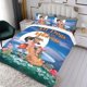thumbnail image 3 of Todos los Perros Van al Cielo Conjunto de sábanas temático, trío de piezas, cómodo y amigable con la piel, diseño único, regalo de decoración para el hogar para familiares, amigos y fans,135cm *200cm, 3 of 6
