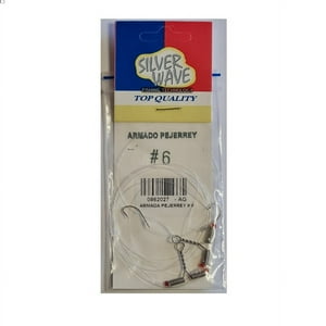 Silver Wave - Armada Pejerrey 2 Anzuelos Crystal #6 2 Rotores En Nylon 0,4