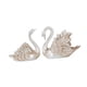 thumbnail image 4 of 2 esculturas de cisne, figuritas de cisne, regalo de cumpleaños, adornos modernos, decoración del hogar para balcón, mesa, estantería, centro de mesa, Blanco, 4 of 5