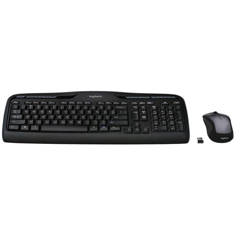 Combo De Teclado Y Ratón Logitech Mk335 Inalámbrico Negro/Plateado