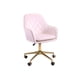 thumbnail image 1 of Silla Escritorio Giratoria Lux Base Dorada - Rosa, 1 of 7