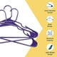 thumbnail image 4 of Perchas de ropa Lifemaster de plástico pesado, color morado, 50 unidades, 4 of 9