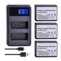 Genérico - 3 Lp-E10 Batería + Cargador Doble Alternativa Canon T3 T5 T6 T7 T100