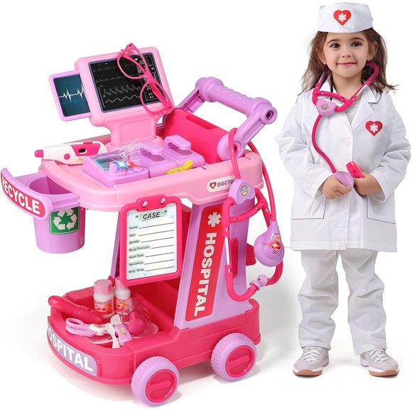 Kit Médico de Juguete Liberry con Carrito, de 2 a 5 Años
