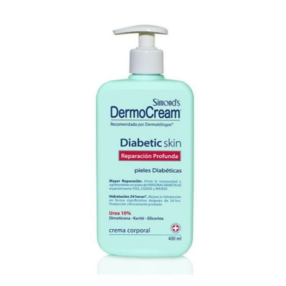 Crema Corporal Simond’s Dermocream Dermocream Diabetic Skin reparacion profunda urea 10%
