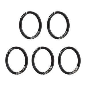 Ioensy - 5X Bicicleta Soporte Inferior Junta Arandela Bb Espaciador Reparación Piezas Reemplazo 24Mm T2Mm