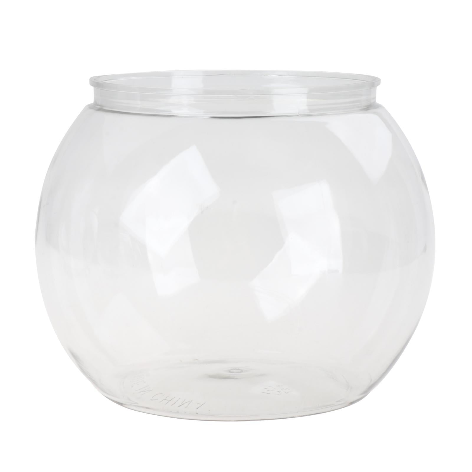Magideal - Acuario Redondo Pecera Decorativa Tanque De Peces Recipiente De Mascotas Material Pet Transparente Adecuado Para Oficina Hogar Escritorio Sala , 16cmx18cm
