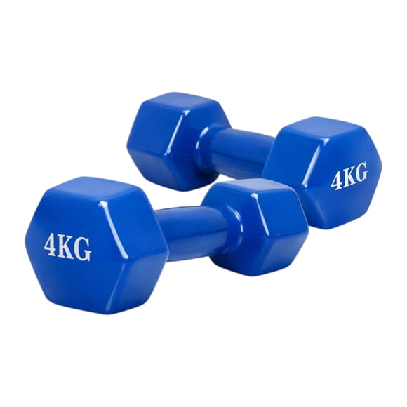Mancuernas PWRFitness 4 Kg Neopreno Azul Set 2 Unidades Para Entrenamiento