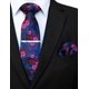 thumbnail image 2 of Corbata JEMYGINS 147 cm Azul y Rojo Floral – Set de 2, 2 of 4