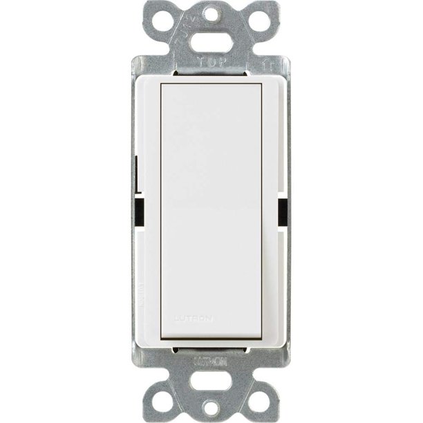 Interruptor Lutron FM-12120M Claro de encendido/apagado, 15 A, unipolar, paquete de 12