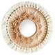thumbnail image 3 of Espejo colgante de pared bohemio, espejo redondo hecho a mano con flecos de macramé, para sala de estar, dormitorio de bebé, decoración del hogar para Blanco, 3 of 5
