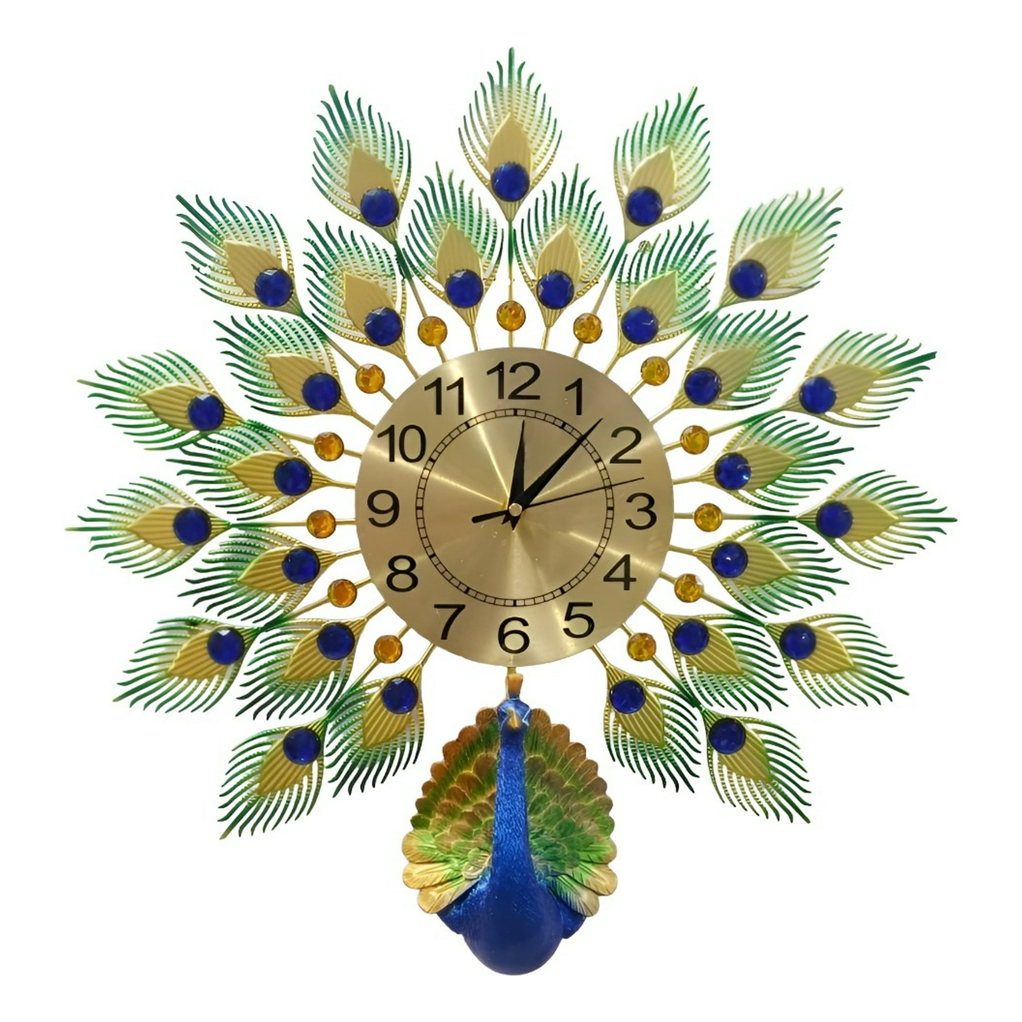 Genérico - Reloj Pared Pavo Real Grande Decorativo Creativo Jhn