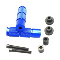 Magideal - Reposapiés Genéricos Para De Motocicleta, De Aleación De Aluminio, Repuestos Profesionales, Fácil Instalación, Universales Para Motocicleta Azul