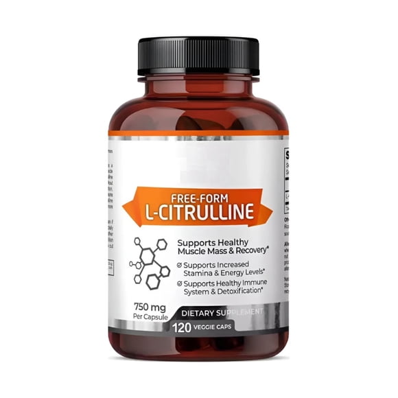 Citrulina Sports Aumento Oxido Nitrico 750mg 120 Caps