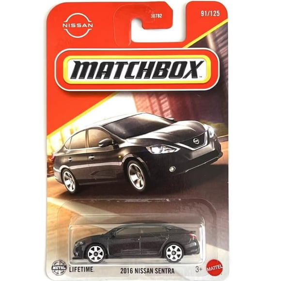 Vehículo de juguete fundido a presión Matchbox 2016 Nissan Sentra a escala 1:64
