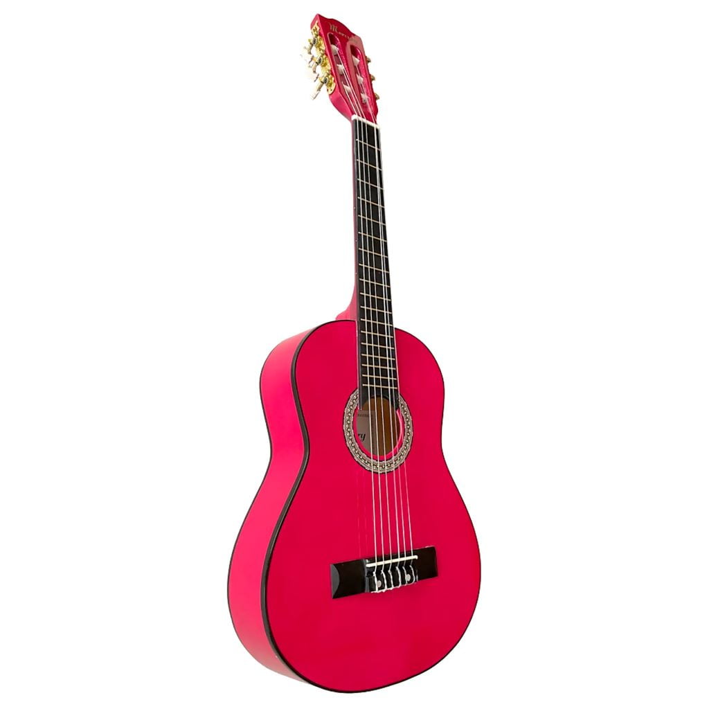 Guitarra Acustica Rosa Con Funda Para Niño Mercury Mcg 30 Pink