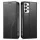 thumbnail image 1 of Funda tipo cartera para Samsung Galaxy A53 5G de piel con cierre magnético, ranuras para tarjetas y correa para la muñeca Negro, 1 of 6