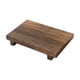 thumbnail image 1 of Bandeja de pedestal de madera para baño, decoración de almacenamiento, bandeja rectangular para joyas, bandeja de madera de exhibición rústica, materi L, 1 of 5