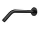 thumbnail image 1 of Brazo de ducha Rulnfichy de 25 cm negro mate para montaje en pared, 1 of 7