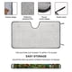 thumbnail image 2 of El Arca de Noé Parasol para Parabrisas Delantero Protector Plegable, Visera Solar para Auto Bloquea Rayos UV Mantiene tu Vehículo Fresco140cm*76cm, 2 of 6