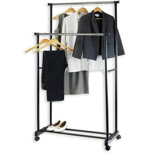 Genérico - Perchero Ajustable Ropa Doble Diseño Elegante Sala Estar Rondon