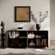 thumbnail image 2 of Gabinete de bufé con almacenamiento,4 puertas Moderno Accent Storage Sideboard,Lujoso bufé de gabinete de piso con antidumping independiente para cocina, 2 of 5