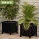 thumbnail image 2 of Caja para plantas 2 piezas Pure Garden 38 x 38 x 33 cm negra, 2 of 7